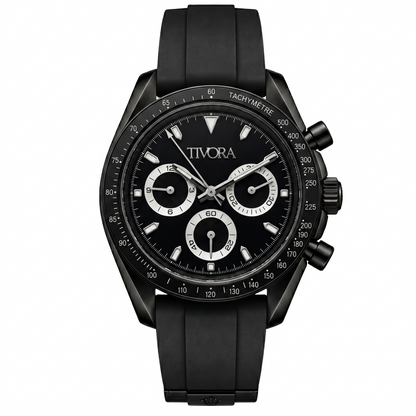 Veyron Argent Steel All Onyx Dial