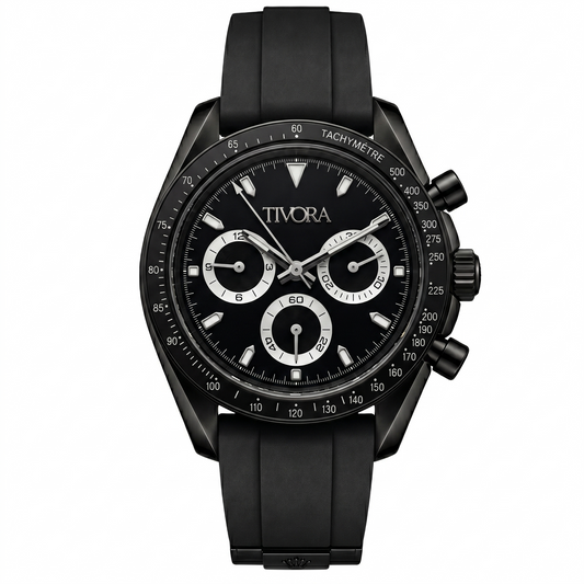 Veyron Argent Steel All Onyx Dial