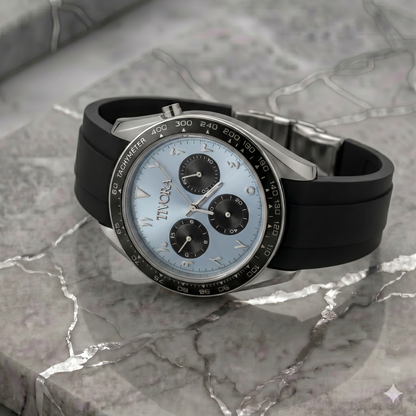 Veyron Argent Steel Ice Dial Rubber