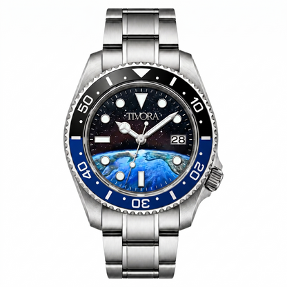 EQUINOX Argent Steel Earth Dial