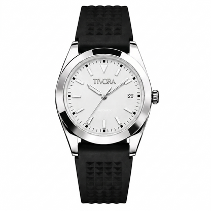 Marinex Argent Steel Frost Dial Rubber