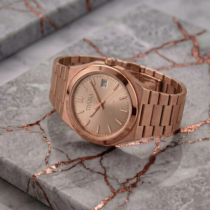 Élan Rose Steel Sunburst Dial