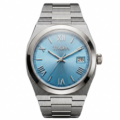 Élan Argent Steel Roman Ice Dial