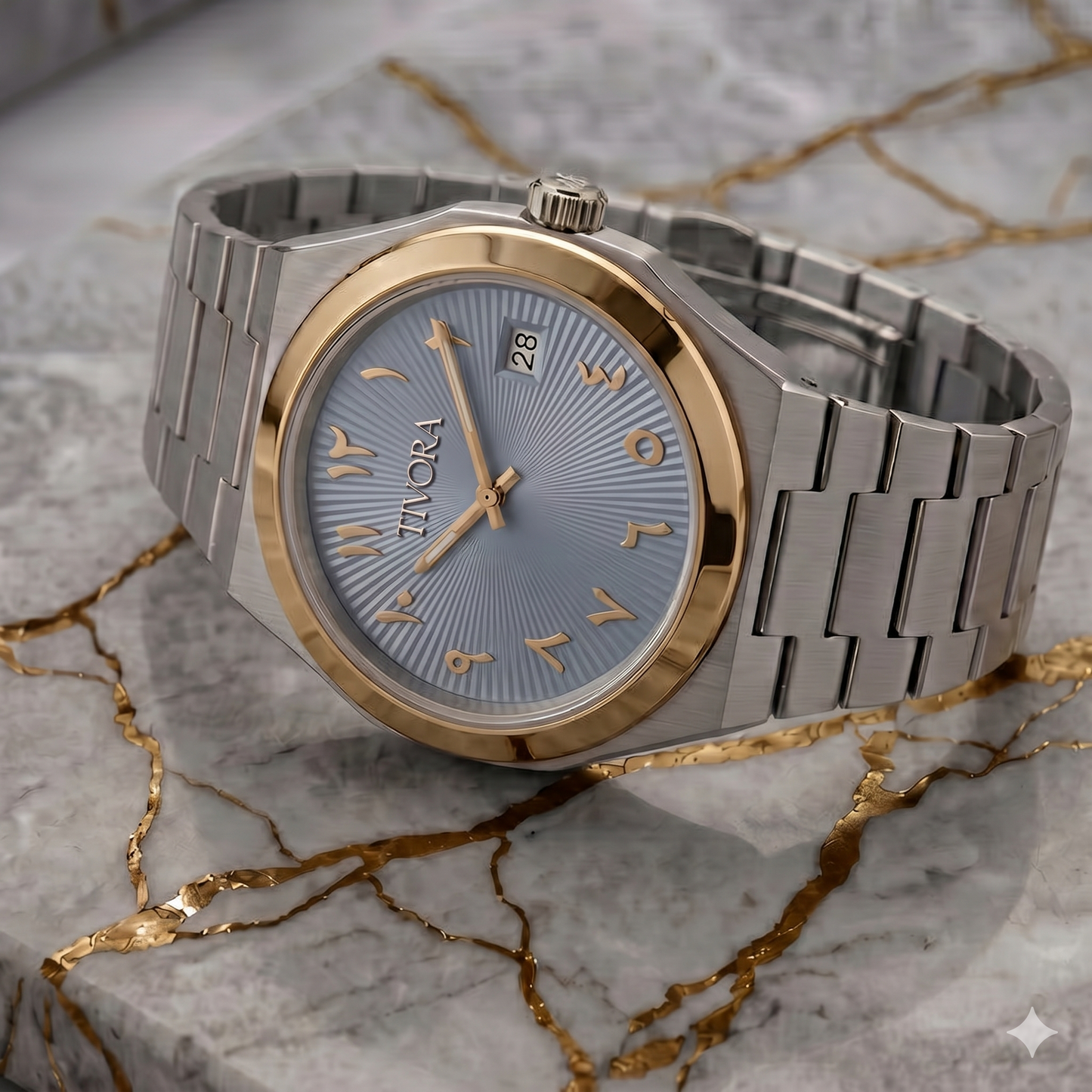 Élan Two Tone Steel Ice Dial