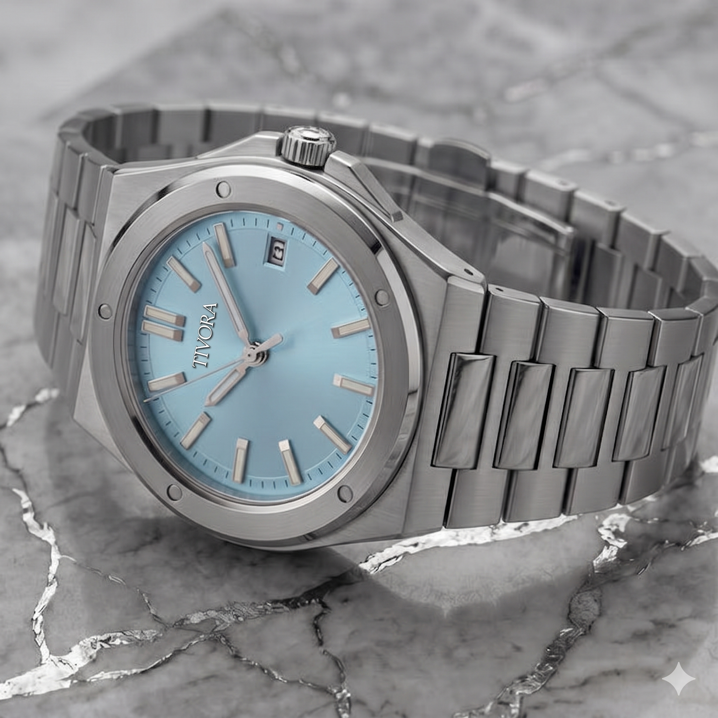 Vertex Argent Steel Sky Dial