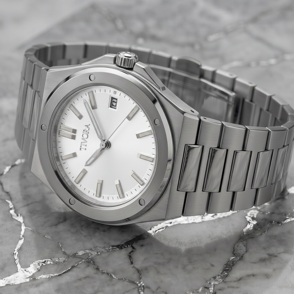 Vertex Argent Steel Frost Dial