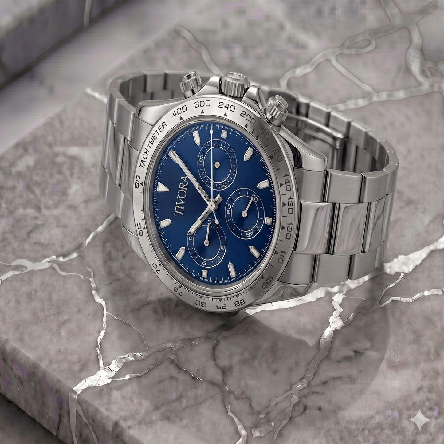 Veyron Argent Steel Ocean Dial