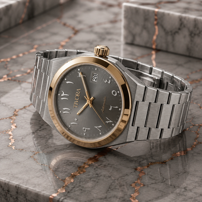 Élan Two Tone Steel Grey Dial