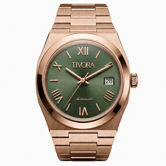 Élan Rose Steel Olive Dial