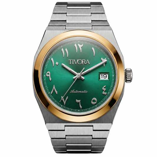 Élan Two Tone Steel Emerald Dial
