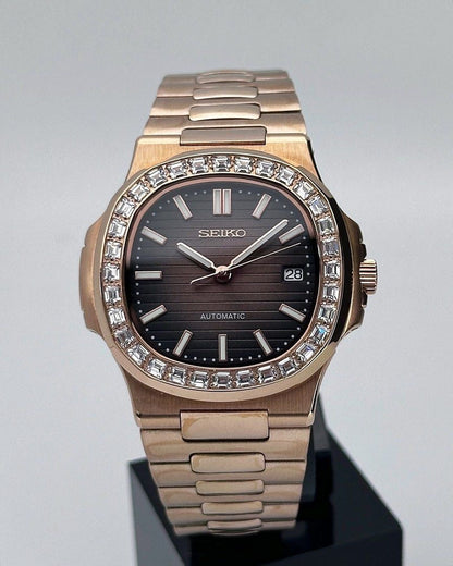 NAUT MOD - ROSE GOLD - BROWN (DIAMOND)