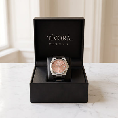 Élan Argent Steel, pink dial – in the TÍVORÁ box