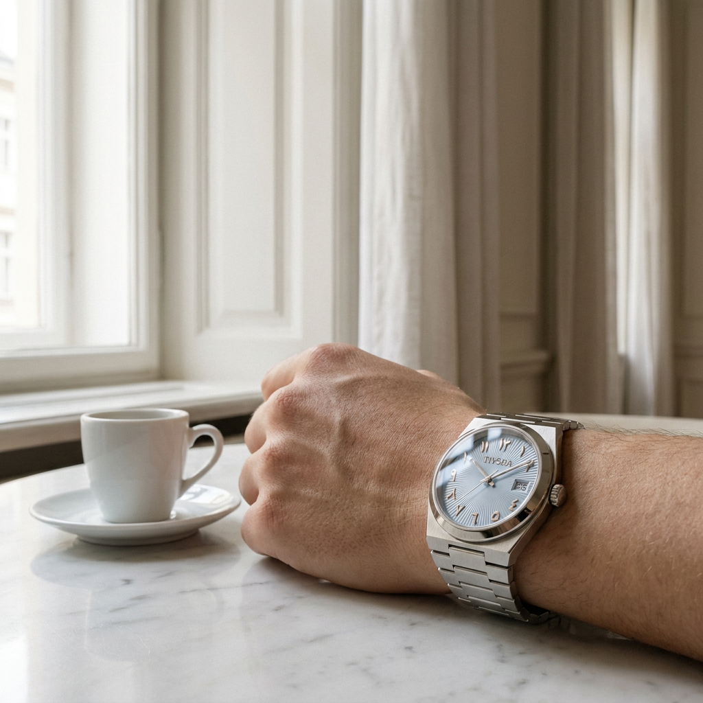 Élan Argent Steel Ice Dial – on the wrist