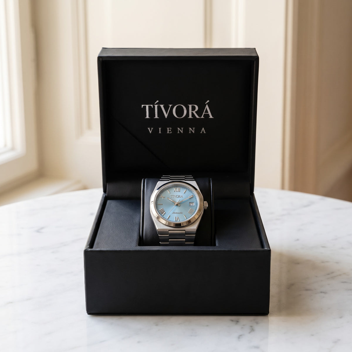 Élan Argent Steel Roman Ice Dial – in the TÍVORÁ box