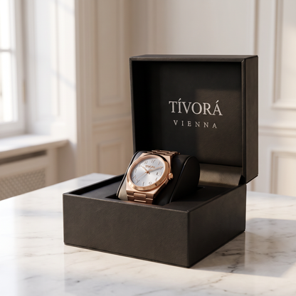 Élan Rose Steel Ice Dial – in the TÍVORÁ box