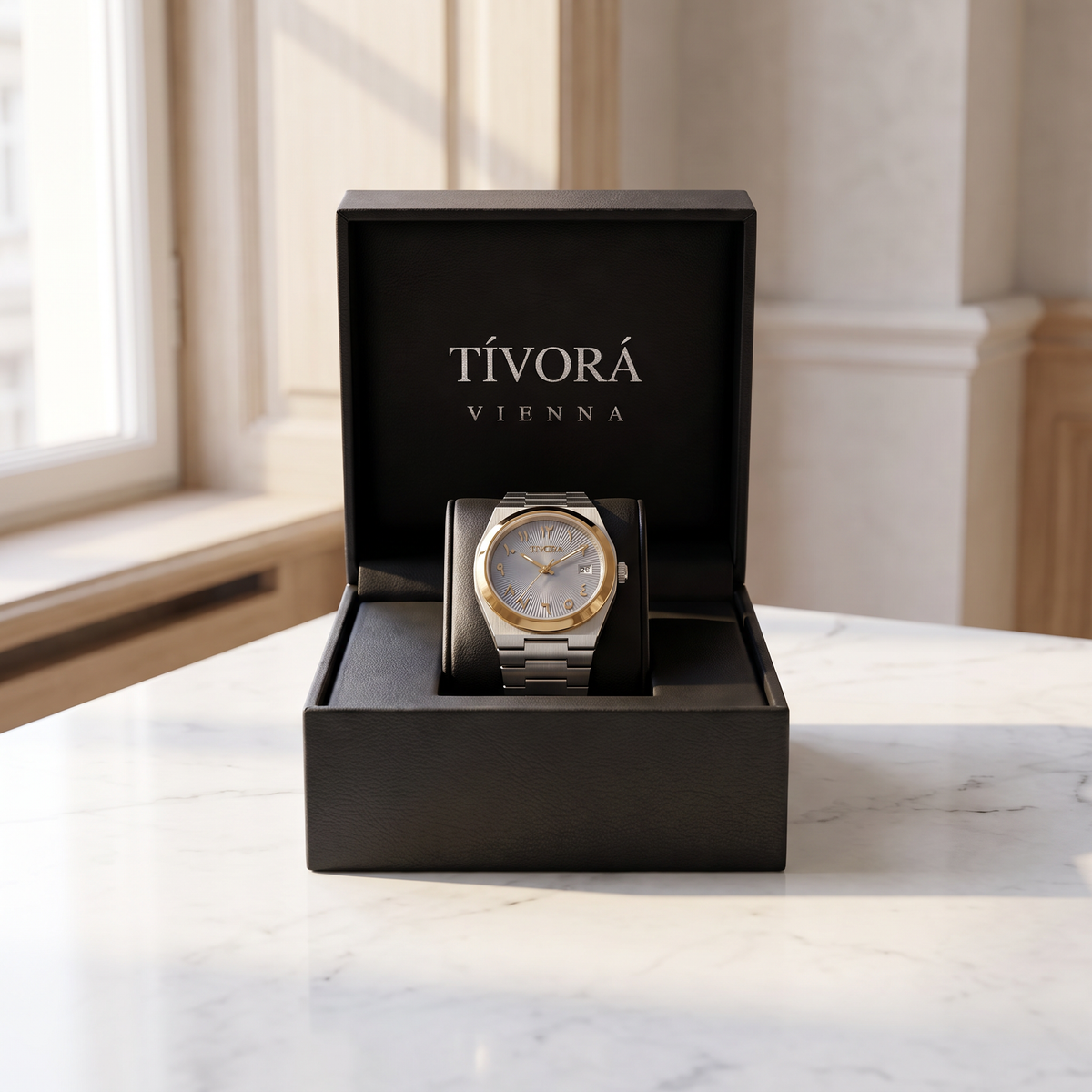 Élan Two Tone Steel Ice Dial – in the TÍVORÁ box