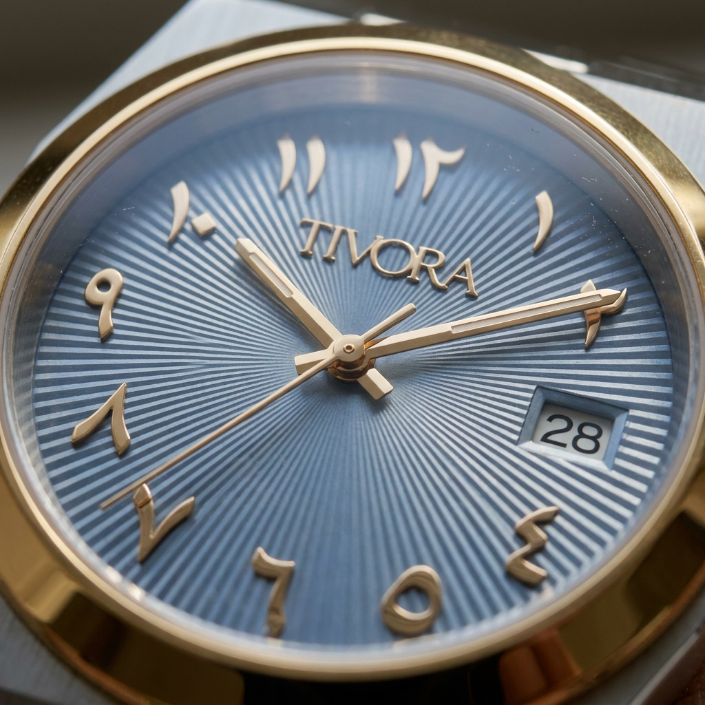 Élan Two Tone Steel Ice Dial – close-up