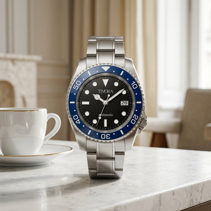 EQUINOX Argent Steel Azure Dial – front view