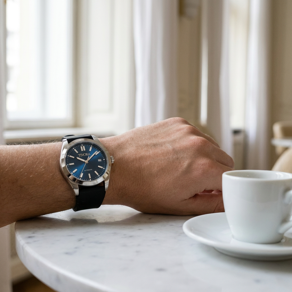 Marinex Argent Steel Deep Azure Dial Rubber – on the wrist