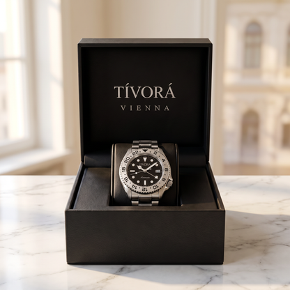 Meridian Argent Steel Grey Dial – in the TÍVORÁ box