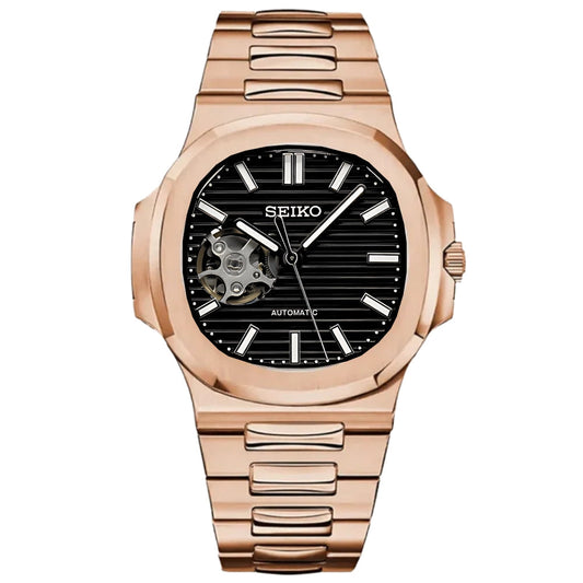 NAUT MOD - ROSE GOLD - BLACK (OPEN HEART)