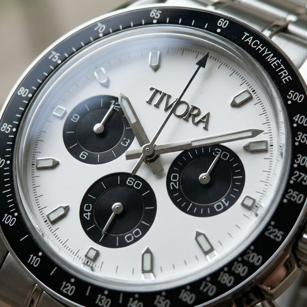 Veyron Argent Steel Frost Dial – close-up