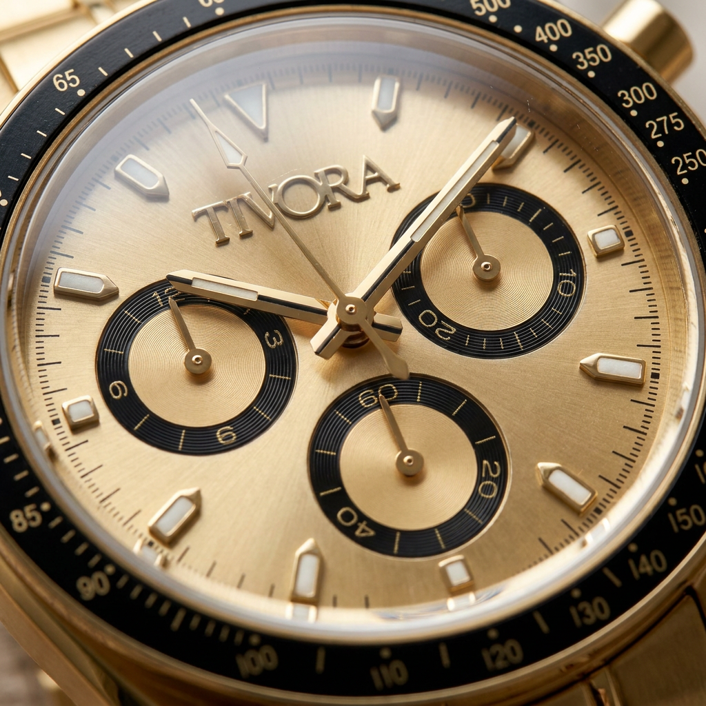 Veyron Aurelius Steel Onyx Dial – close-up